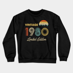 Vintage 1980 Made in 1980 40th birthday 40 years old Gift Crewneck Sweatshirt